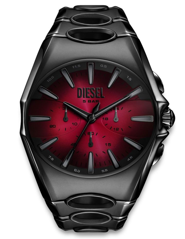 Diesel D-Curve DZ4696 - Quartz - Gunmetal - Herrklocka - Rostfri stål - Härdat mineralglas