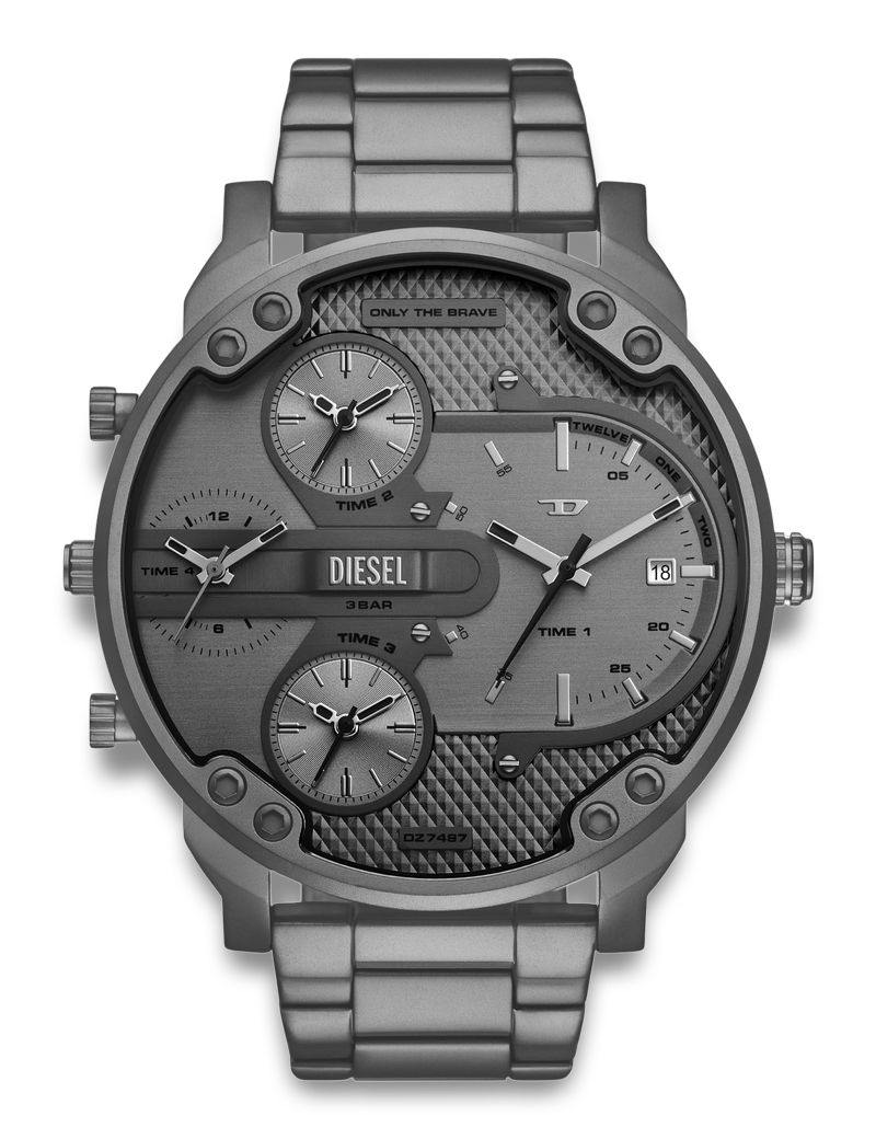 Diesel Mr. Daddy DZ7487 - Quartz - Grå - Herrklocka - Rostfri stål - Härdat mineralglas