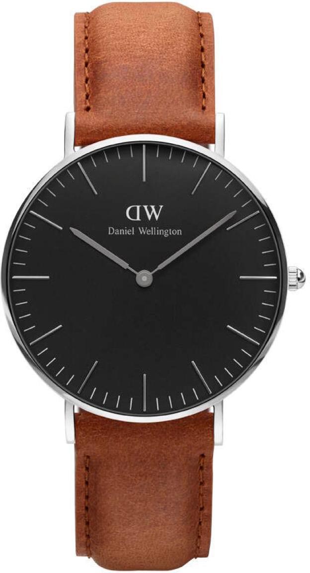 Daniel Wellington Outlet | Daniel Wellington Classic Black Durham - Digitalt - Silver - Damklocka - Läder - Härdat mineralglas