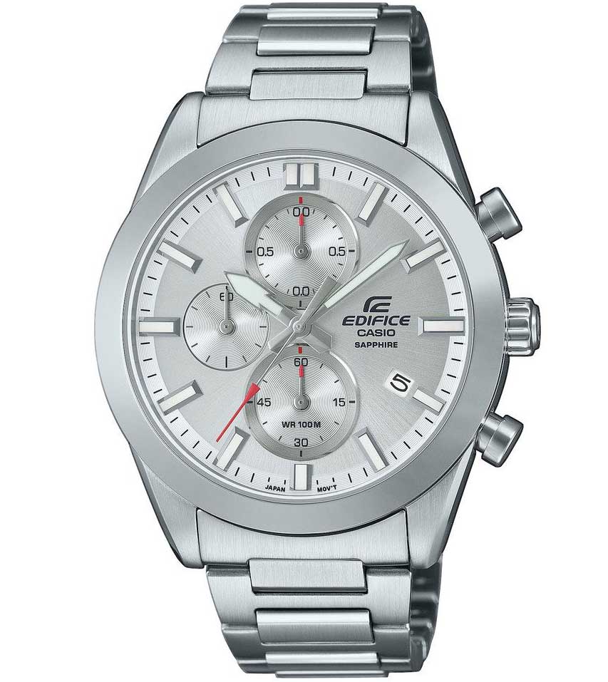 Casio Edifice EFB-710D-7AVUEF - Quartz - Silver - Herrklocka - Rostfri stål - Safir