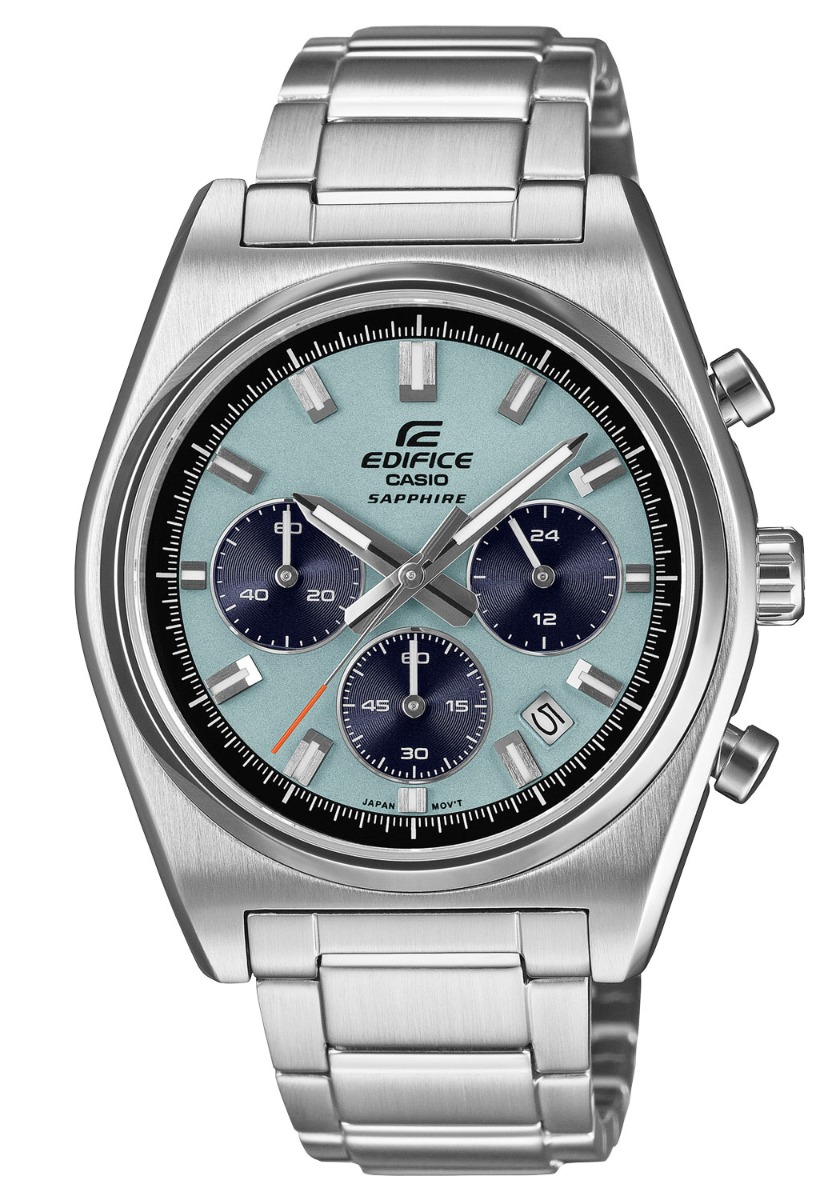 Casio Edifice Standard Chronograph EFB-730D-2BVUEF - Quartz - Silver - Herrklocka - Rostfri stål - Safir