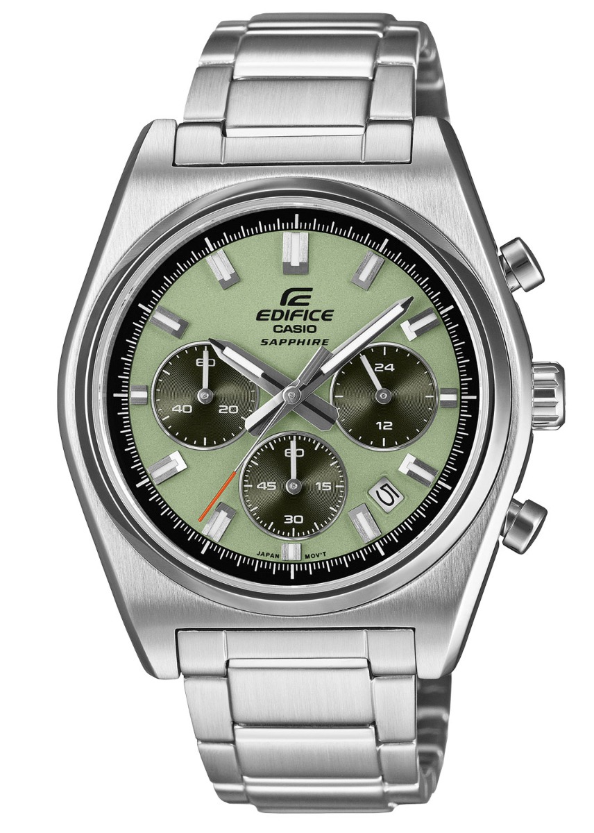 Casio Edifice Standard Chronograph EFB-730D-3AVUEF - Quartz - Silver - Herrklocka - Rostfri stål - Safir