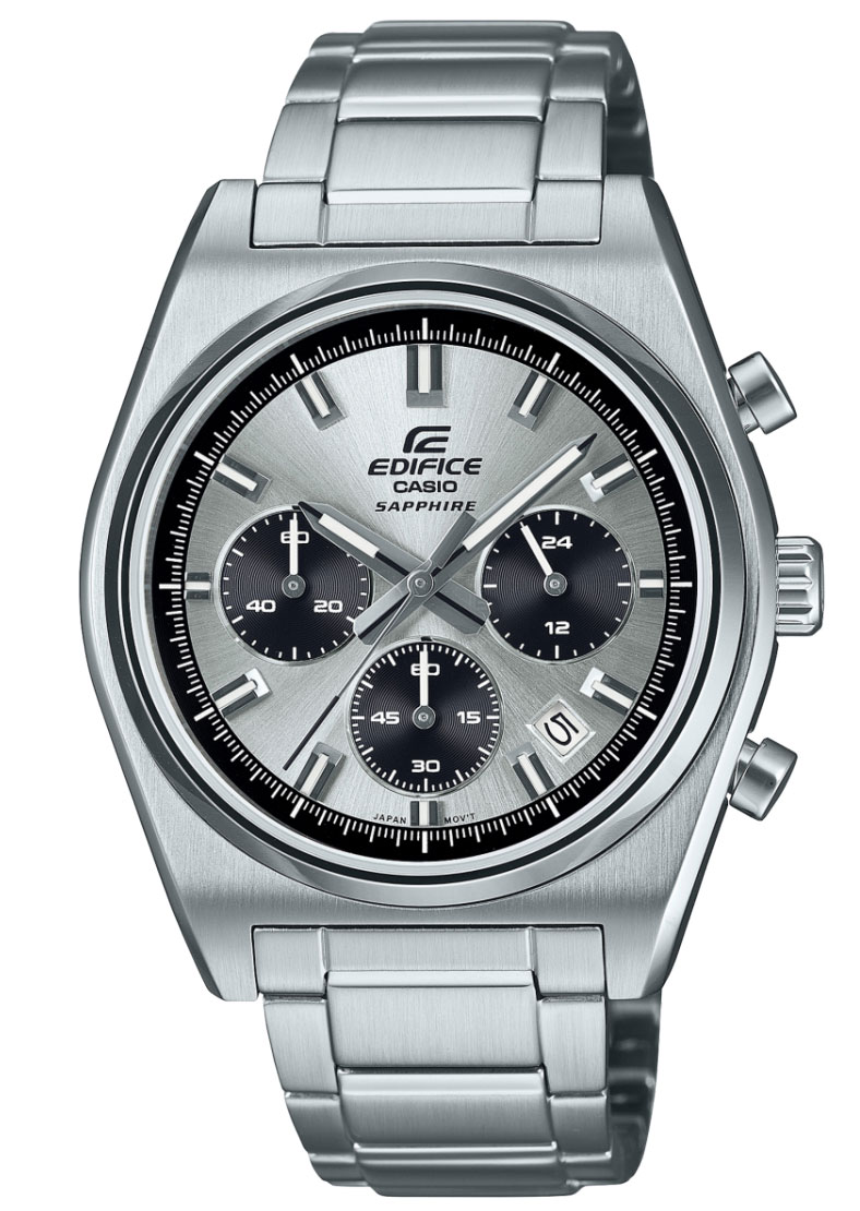 Casio Edifice Standard Chronograph EFB-730L-7AVUEF - Quartz - Silver - Herrklocka - Rostfri stål - Safir