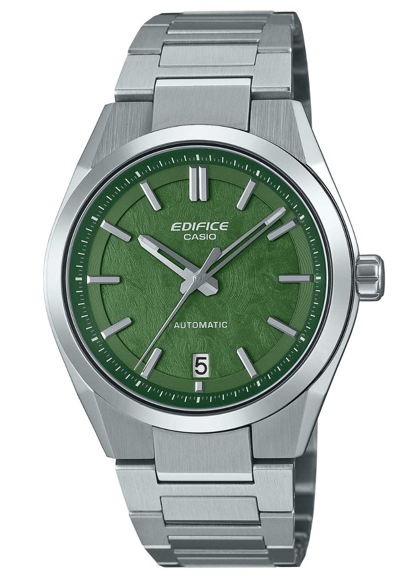 Casio Edifice Automatic Forged Carbon EFK-100D-3AER - Automatisk - Silver - Herrklocka - Rostfri stål - Safir