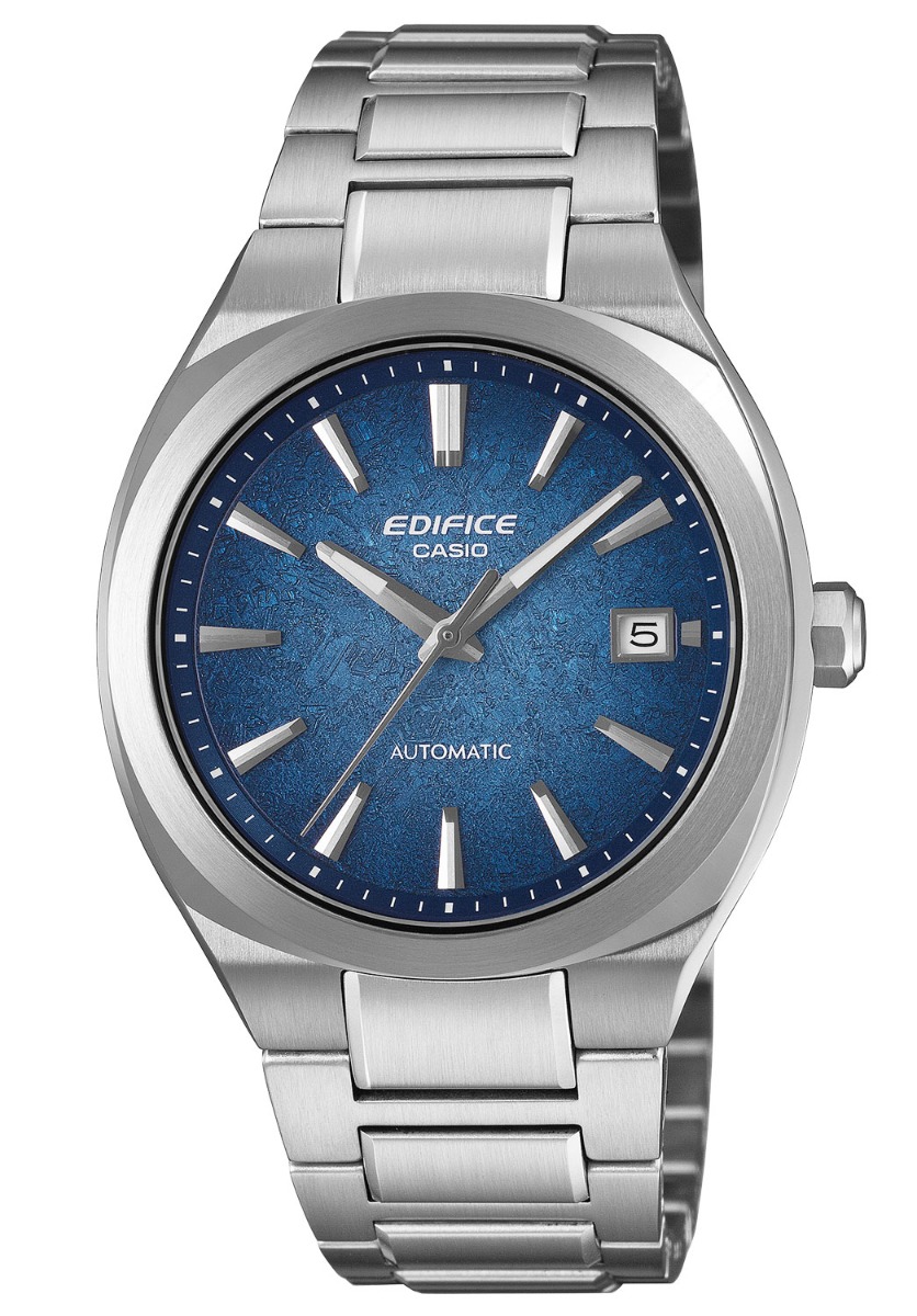 Casio Mens Automatic Sapphire Blue 38mm - Automatisk - Silver - Herrklocka - Rostfri stål - Safir