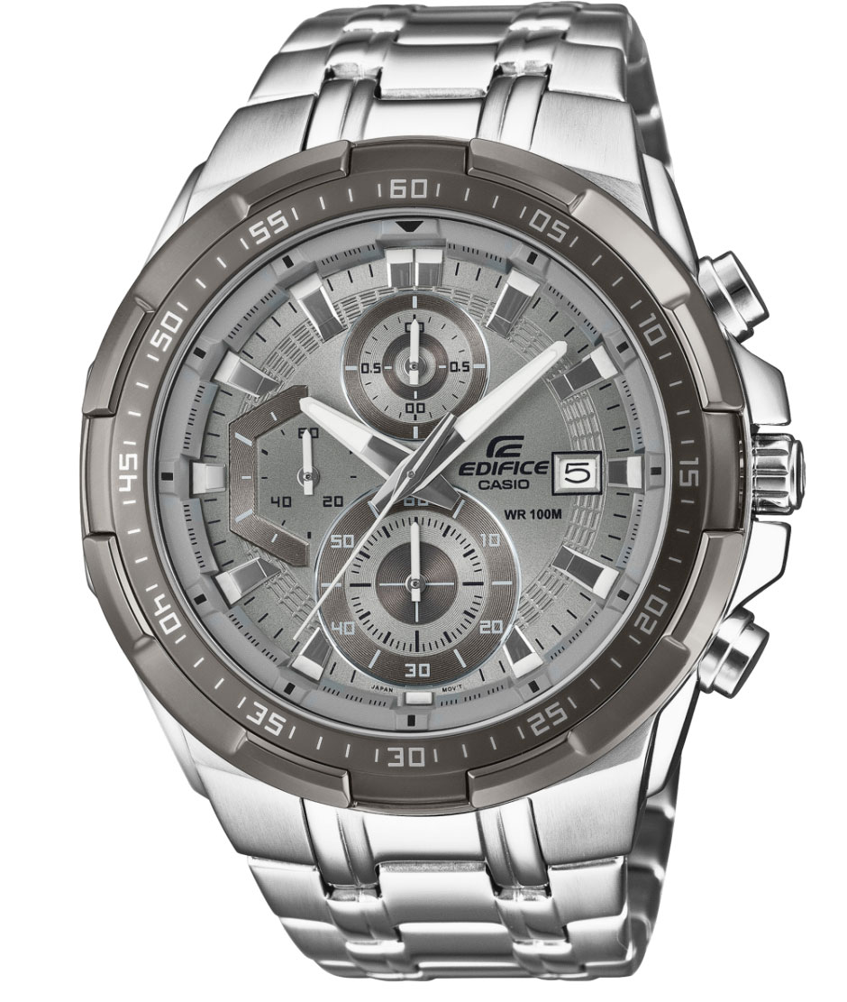Casio Edifice Standard Chronograph EFR-539DE-8AVUEF - Quartz - Silver - Herrklocka - Rostfri stål - Härdat mineralglas