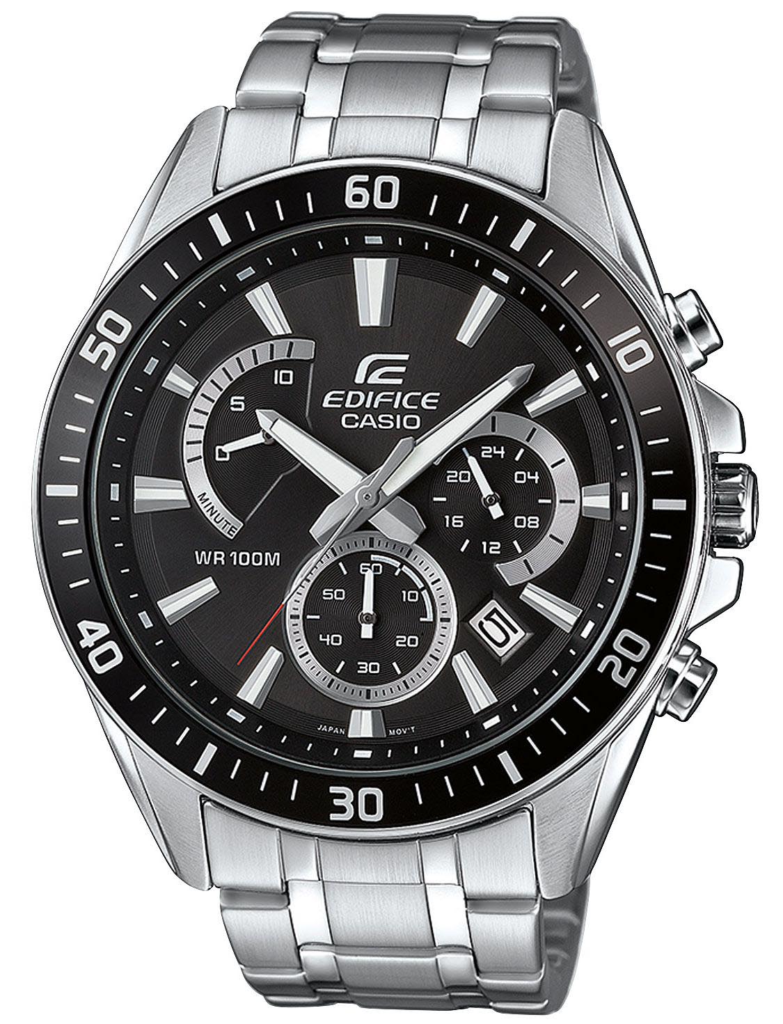 Casio EFR-552D-1AVUEF - Quartz - Silver - Herrklocka - Rostfri stål - Mineral/Safir-mix