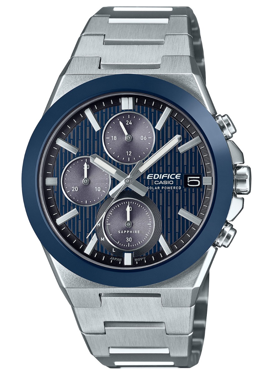 Casio Edifice Solar Powered Chronograph EFS-S650D-2AEF - Quartz - Silver - Herrklocka - Rostfri stål - Safir