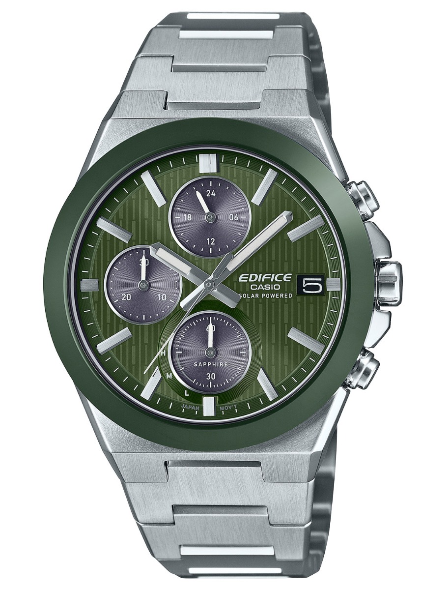 Casio Edifice Solar Powered Chronograph EFS-S650D-3AEF - Quartz - Silver - Herrklocka - Rostfri stål - Safir