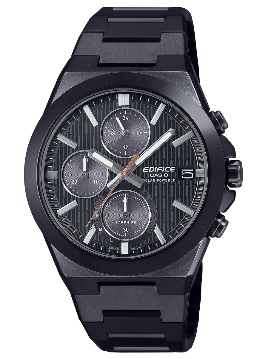 Casio Edifice Solar Powered Chronograph EFS-S650DC-1AEF - Quartz - Svart - Herrklocka - Rostfri stål - Safir