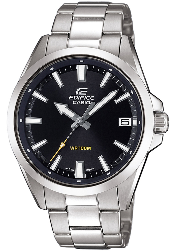 Casio Edifice EFV-100D-1AVUEF - Quartz - Silver - Herrklocka - Rostfri stål - Härdat mineralglas