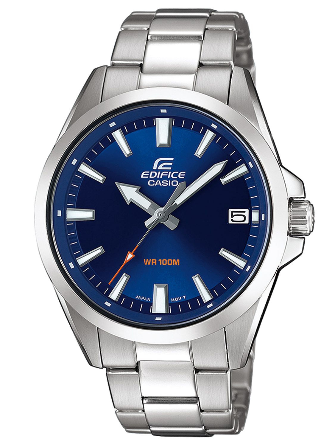 Armbandsklocka, enkel och snygg - Casio Edifice EFV-100D-2AVUEF - Quartz - Silver - Herrklocka - Rostfri stål - Härdat mineralglas