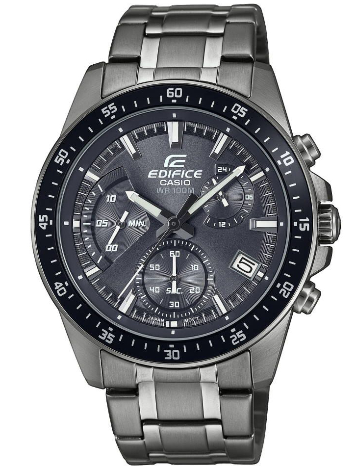 Casio | Svart IP-kronograf från Edifice med Neo Display och robust design | EFV-540DC-1CVUEF - Quartz - Grå - Herrklocka - Rostfri stål - Härdat...