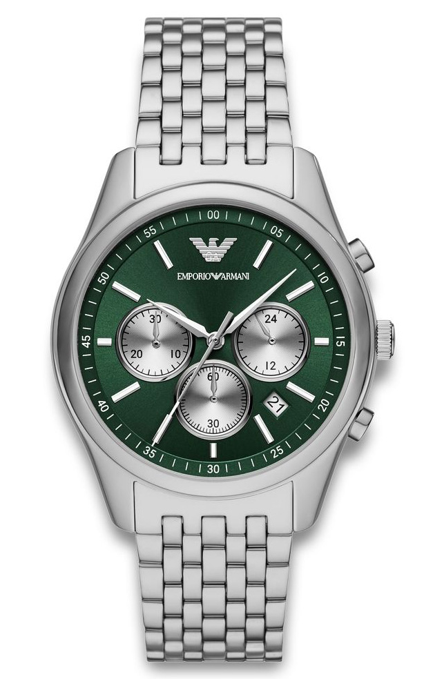 Emporio Armani Antonio AR11581 - Quartz - Silver - Herrklocka - Rostfri stål - Härdat mineralglas