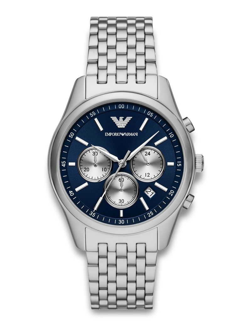 Emporio Armani Antonio AR11582 - Quartz - Silver - Herrklocka - Rostfri stål - Härdat mineralglas