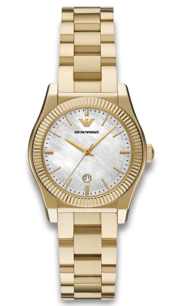 Emporio Armani Federica AR11657 - Quartz - Guld - Damklocka - Rostfri stål - Härdat mineralglas