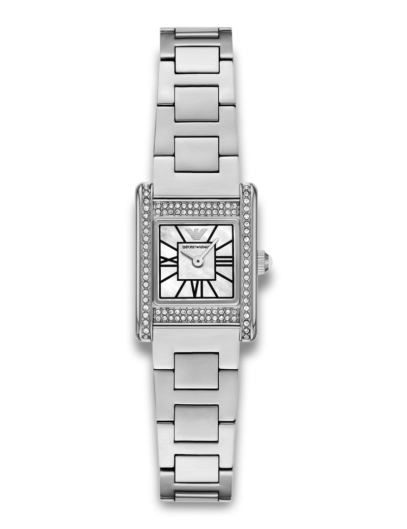 Emporio Armani Mini Genni AR11662 - Quartz - Silver - Damklocka - Rostfri stål - Härdat mineralglas