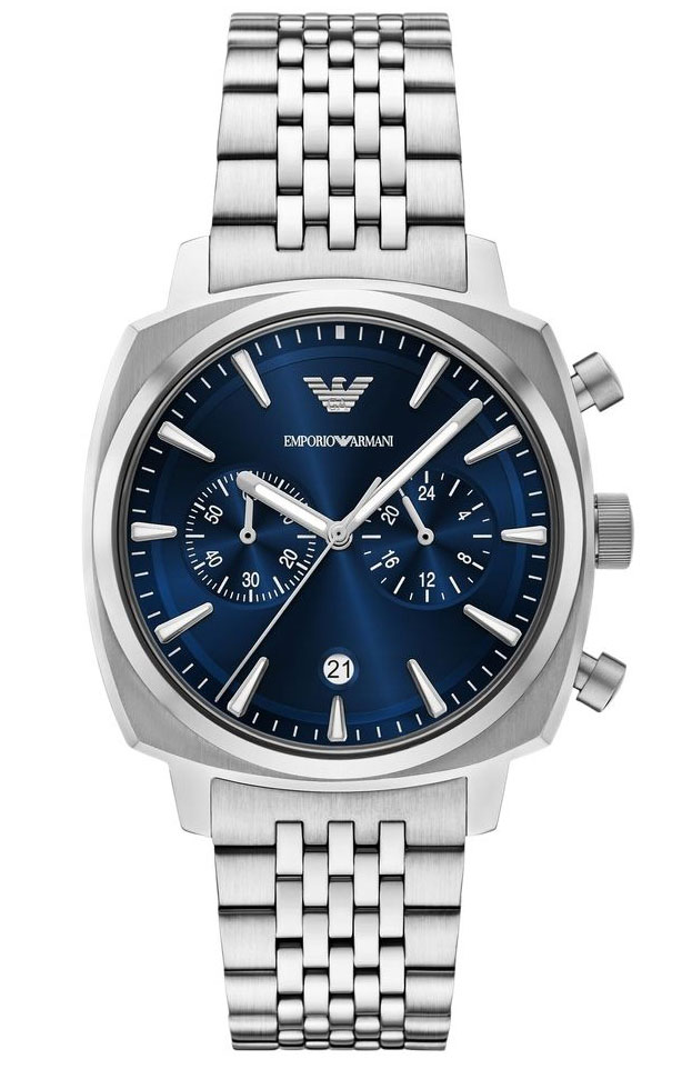 Emporio Armani Carlo AR11688 - Quartz - Silver - Herrklocka - Rostfri stål - Härdat mineralglas