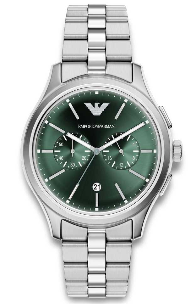 Emporio Armani Dario AR11746 - Quartz - Silver - Herrklocka - Rostfri stål - Härdat mineralglas