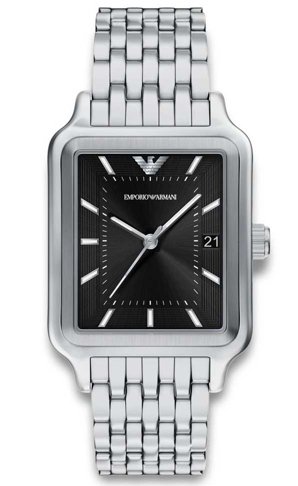 Emporio Armani Diego AR11755 - Quartz - Silver - Herrklocka - Rostfri stål - Härdat mineralglas