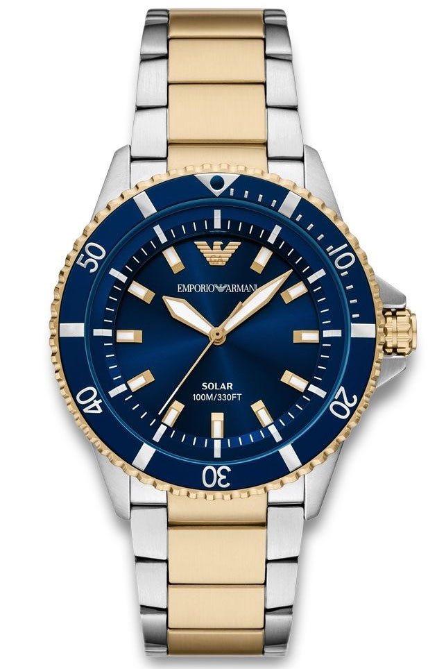 Emporio Armani World Explorer AR11738 - Quartz - Silver - Herrklocka - Rostfri stål - Härdat mineralglas