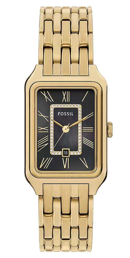 Fossil Raquel ES5417 - Quartz - Guld - Damklocka - Rostfri stål - Härdat mineralglas