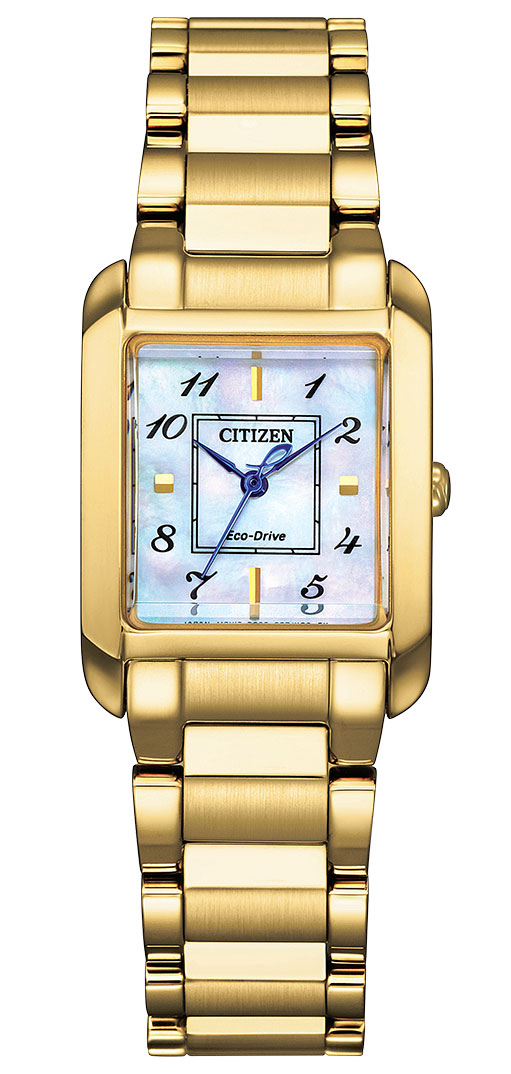 Citizen Eco-Drive L EW5602-81D - Quartz - Guld - Damklocka - Rostfri stål - Safir
