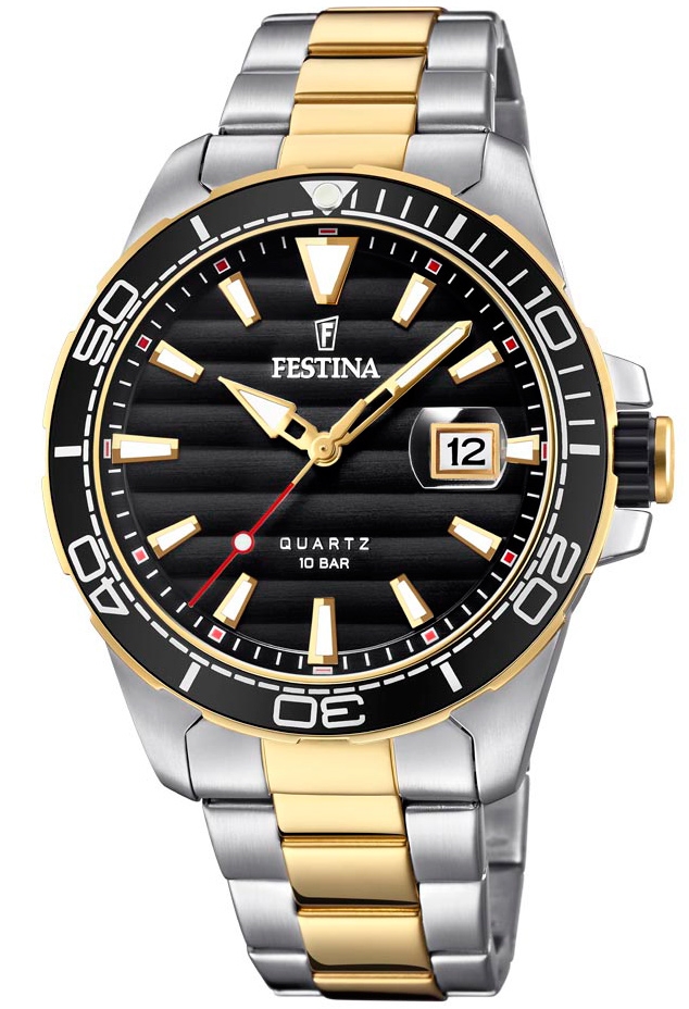 Elegant herrur - Festina F20362/2 - Quartz - Silver - Herrklocka - Rostfri stål - Härdat mineralglas