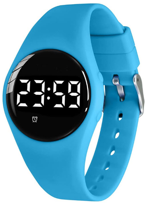 Diskreta påminnelser för barn blå vibrationsmodell | FIBEX15V2BLUE - Digitalt - Blå - Unisex - Silikon -