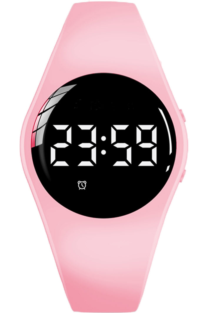Stöd för medicinering rosa påminnelseklocka | FIBEX15V2PINK - Digitalt - Rosa - Unisex - Silikon -