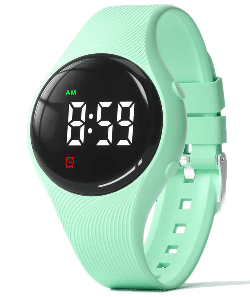 Fibex Vibrating Reminder Watch 15 Alarms Fibex15GV4green - Digitalt - Grön - Unisex - Silikon - Akryl
