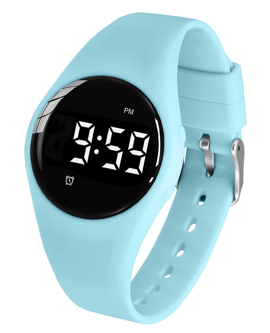 Bättre sömrutiner ljusblå natthjälp | FIBEX15V2LIGHTBLUE - Digitalt - Blå - Unisex - Silikon - Akryl