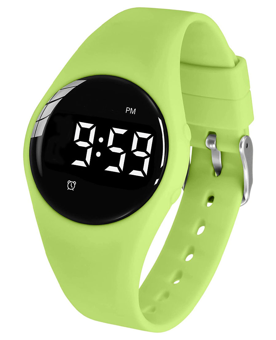 Skolrutiner för barn grön paushjälp | FIBEX15V2GREEN - Digitalt - Grön - Unisex - Silikon - Akryl