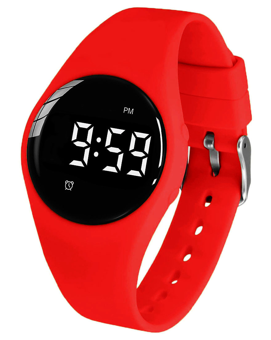 Effektiv träningshjälp röd intervallklocka | FIBEX15V2RED - Digitalt - Röd - Unisex - Silikon - Akryl