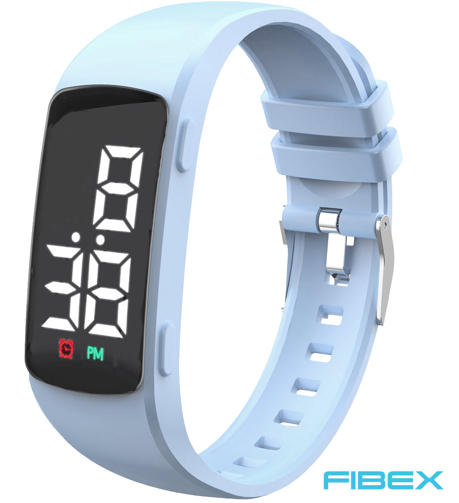 Torr natt för barn ljusblå sömnklocka | FIBEX15V3LIGHTBLUE - Digitalt - Blå - Unisex - Silikon -