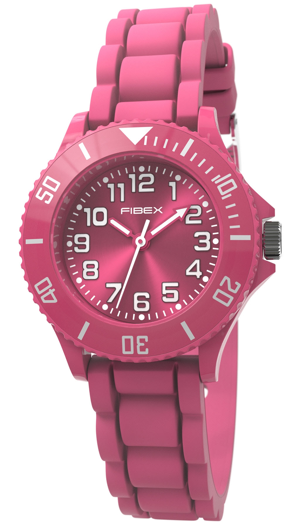 Cerise barnklocka för aktiva barn | FIBEXFD10 - Quartz - Rosa - Unisex - Silikon -