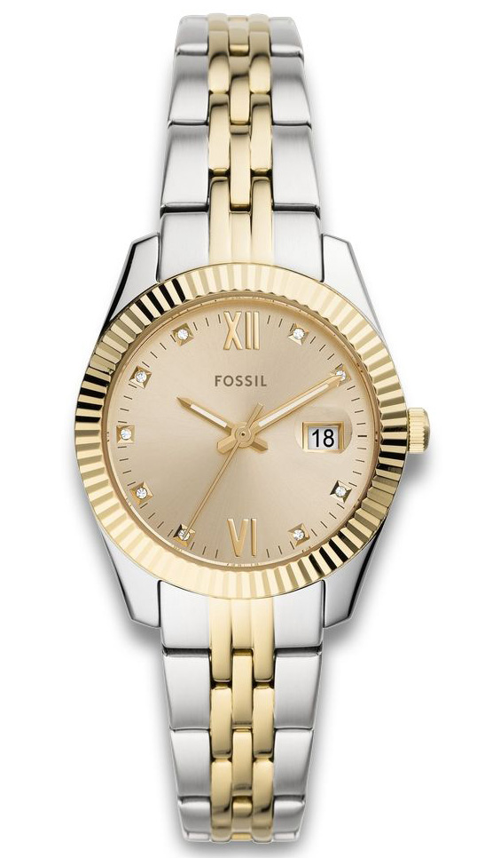 Fossil Scarlette Mini ES4949 - Quartz - Silver - Damklocka - Rostfri stål - Härdat mineralglas