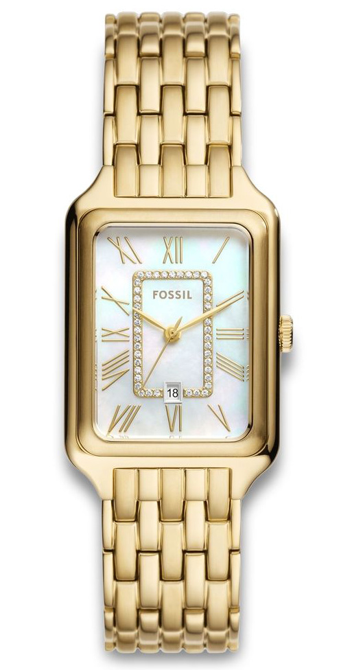 Fossil Raquel ES5304 - Quartz - Guld - Damklocka - Rostfri stål - Härdat mineralglas
