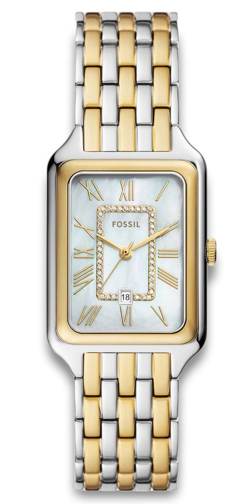 Fossil Raquel ES5305 - Quartz - Silver - Damklocka - Rostfri stål - Härdat mineralglas