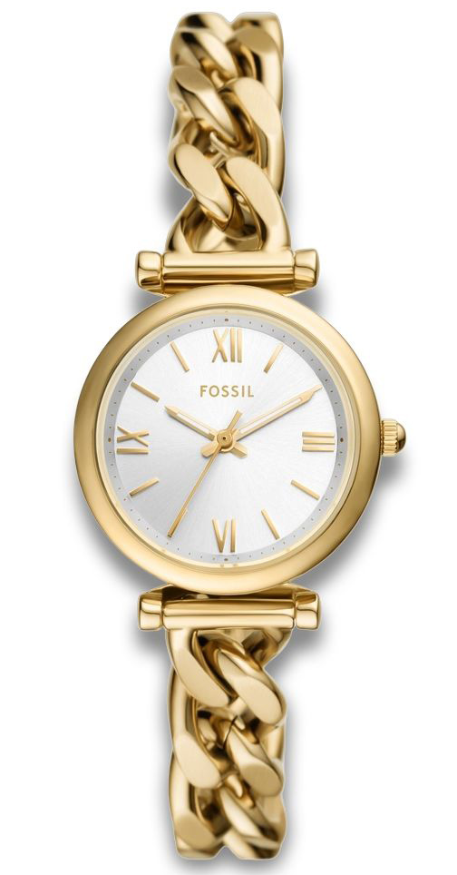 Fossil Carlie ES5329 - Quartz - Guld - Damklocka - - Härdat mineralglas