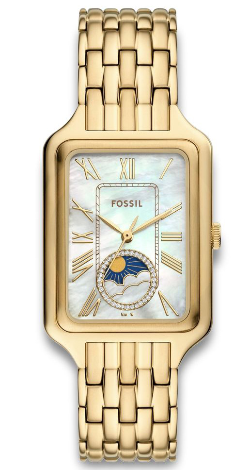 Fossil Raquel Sun Moon ES5398 - Quartz - Guld - Damklocka - Rostfri stål - Härdat mineralglas
