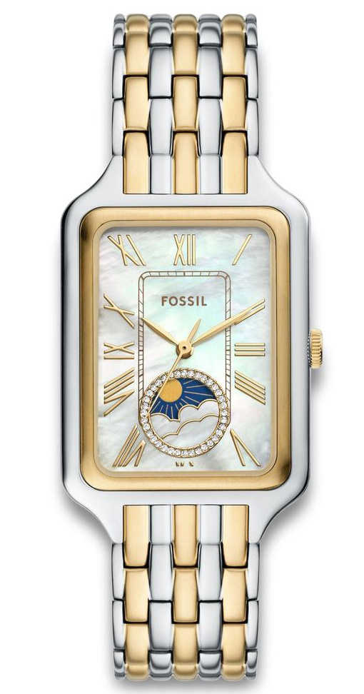 Fossil Raquel Sun Moon ES5399 - Quartz - Silver - Damklocka - Rostfri stål - Härdat mineralglas