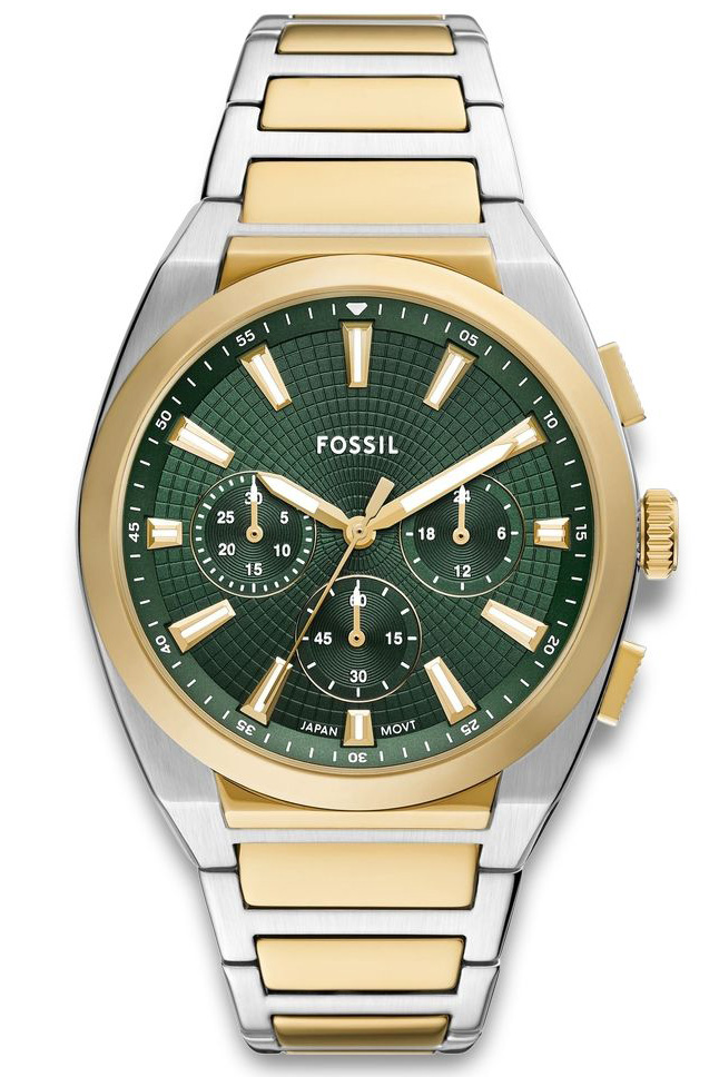 Fossil Everett Chronograph FS6106 - Quartz - Silver - Herrklocka - Rostfri stål - Härdat mineralglas