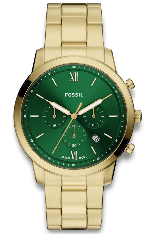 Fossil Neutra FS6164 - Quartz - Guld - Herrklocka - Rostfri stål - Härdat mineralglas