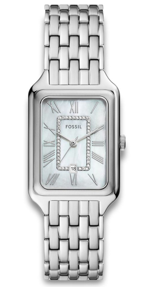 Fossil Raquel ES5306 - Quartz - Silver - Damklocka - Rostfri stål - Härdat mineralglas