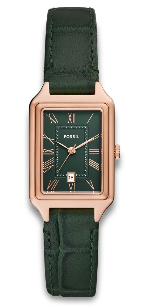 Fossil Raquel ES5366 - Quartz - Rött guld - Damklocka - Läder - Härdat mineralglas