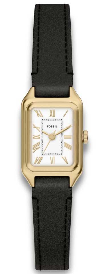Fossil Raquel ES5470 - Quartz - Guld - Damklocka - Läder - Härdat mineralglas