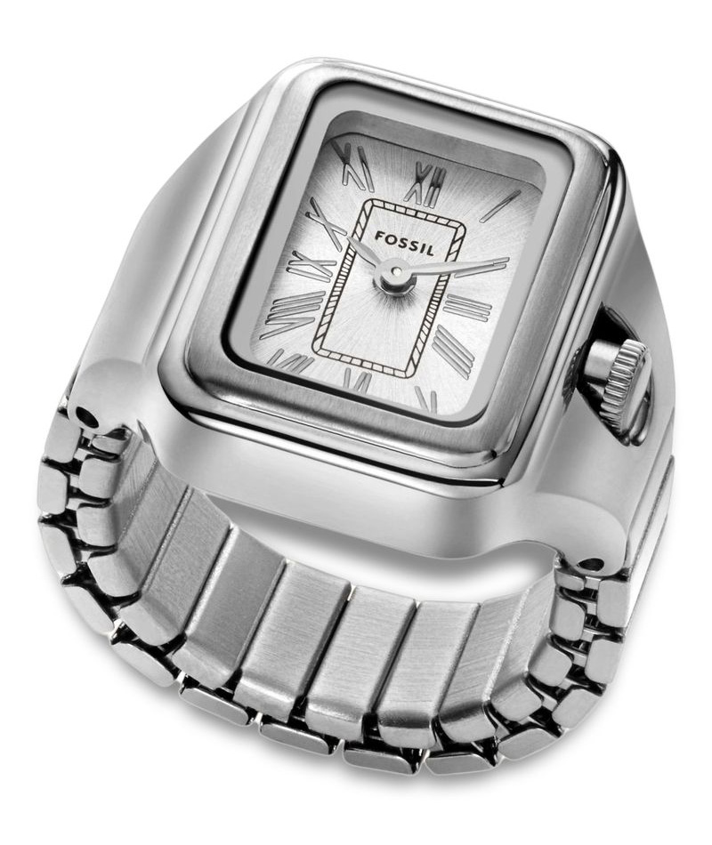 Fossil Raquel Watch Ring ES5344 - Quartz - Silver - Damklocka - - Härdat mineralglas