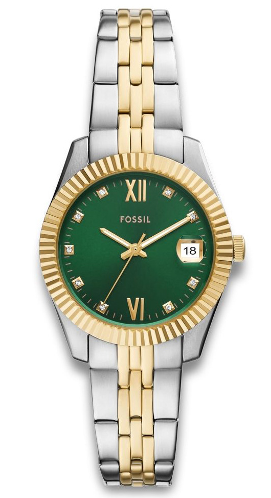 Fossil Scarlette ES5388 - Quartz - Silver - Damklocka - Rostfri stål - Härdat mineralglas