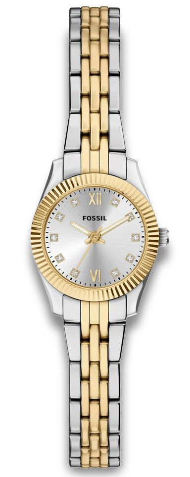 Fossil Scarlette ES5473 - Quartz - Silver - Damklocka - Rostfri stål - Härdat mineralglas